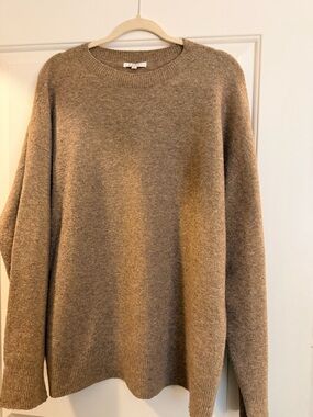 Z Supply Heathered Taupe Crewneck Sweater